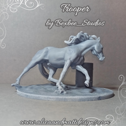 Trooper with Barrel Race Base by Bexbee Studios as 3D print