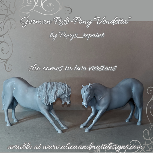 Deutsches Reitpony "Vendetta" in 2 Versionen / Exklusiv nur bei uns erhältlich