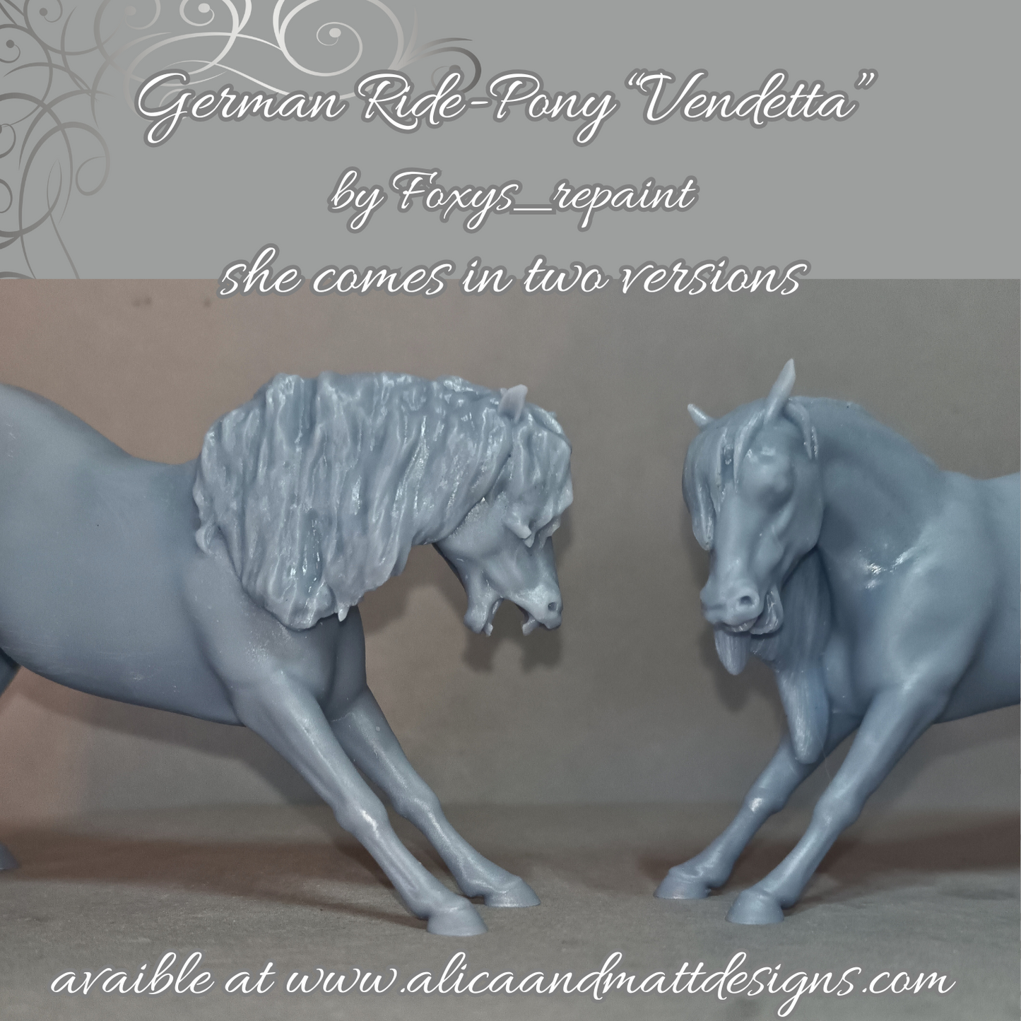 Deutsches Reitpony "Vendetta" in 2 Versionen / Exklusiv nur bei uns erhältlich