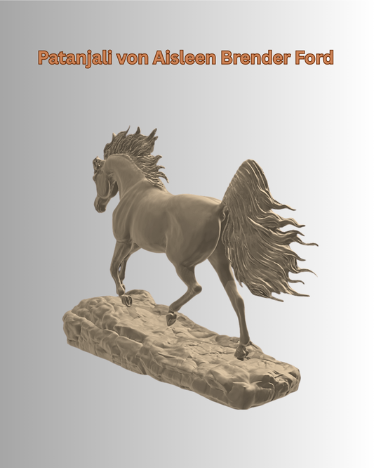 Trabender Araberhengst "Patanjali" von Aisleen Brender Ford als 3D Druck