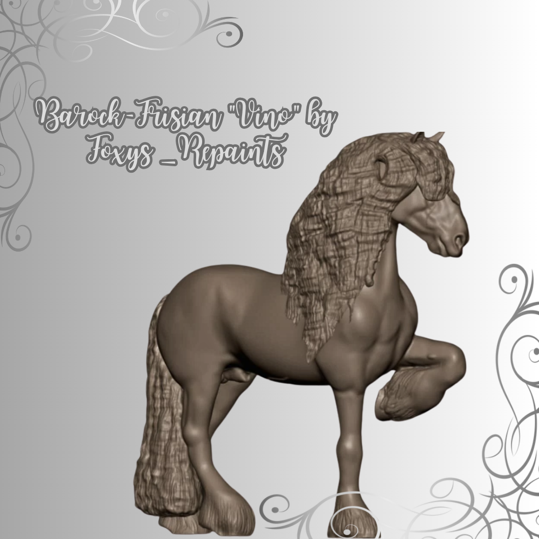 Baroque Friesian stallion "Vino" by Foxys_Rapaints / Exclusively available from us