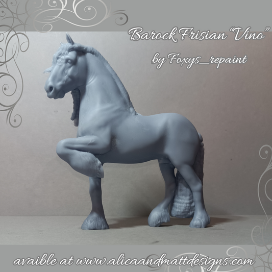 Baroque Friesian stallion "Vino" by Foxys_Rapaints / Exclusively available from us