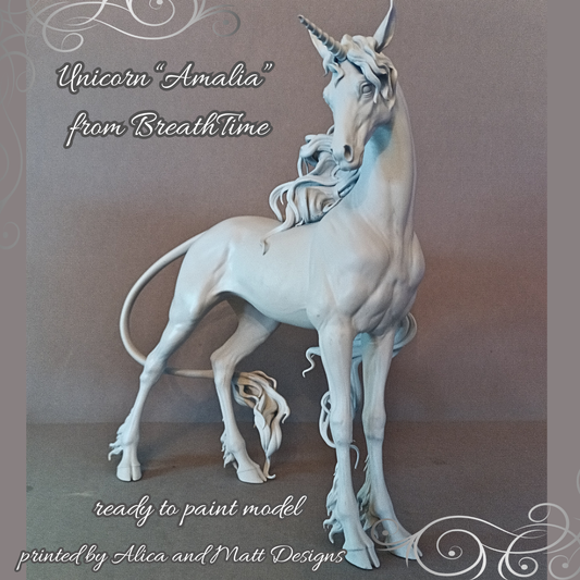 Magical unicorn "Serene" by BreathTime as 3D print