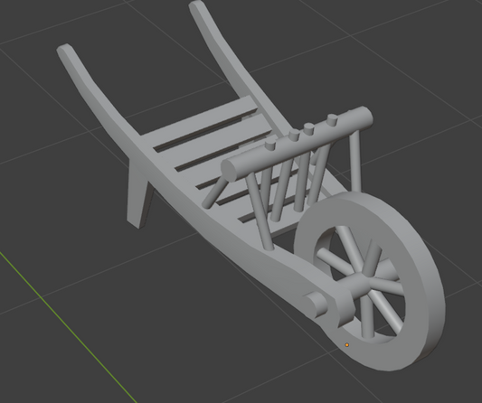 Heuwagen / unbemalter Resin 3D Druck