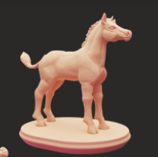 Poulain Licorne n° 3 par Snowball Sculpts