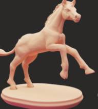 Poulain Licorne n°5 par Snowball Sculpts en impression 3D
