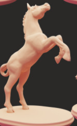 Poulain licorne n°6 de Snowball Sculpts en impression 3D