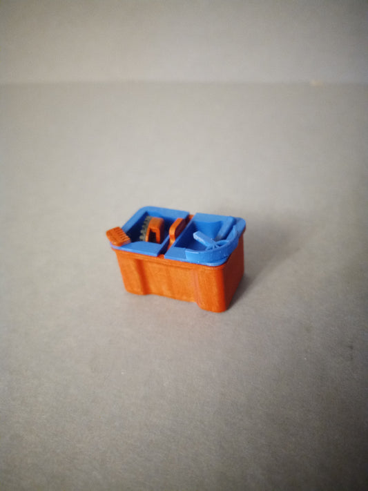 Boîte de nettoyage avec brosses de REBZFX