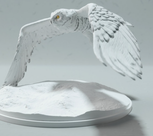 Snowy Owl by Animal den miniatures