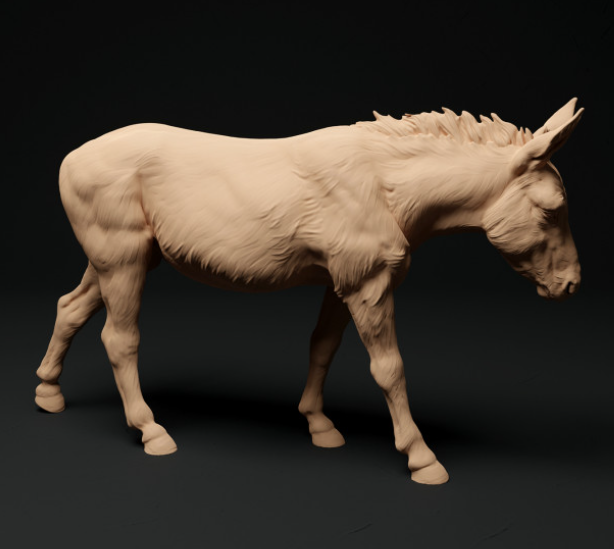 âne courant d'Animal the Miniatures