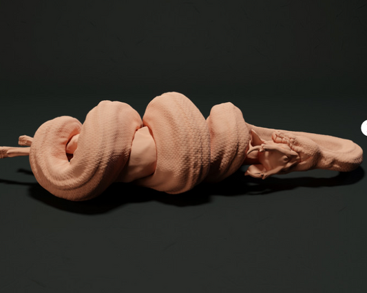 Fressende Python von Animal den miniatures