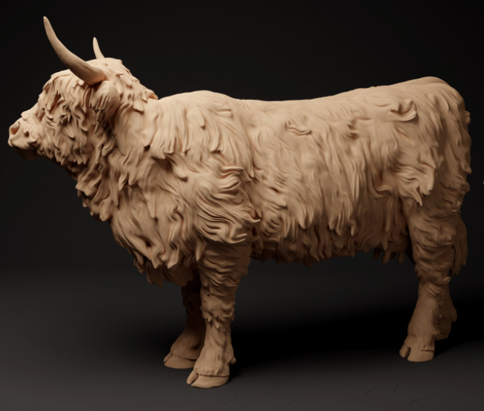 Bovins des Highlands écossais par Animal den Miniatures