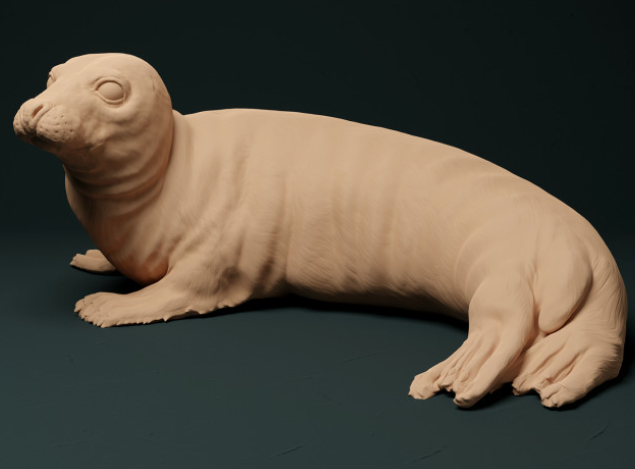 Phoque femelle / Miniatures de tanière d'animaux