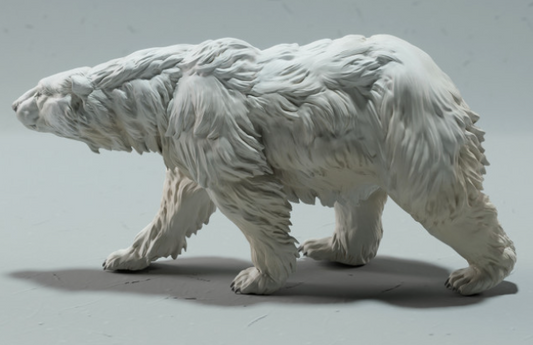 Laufender Polarbär von Animal den miniatures