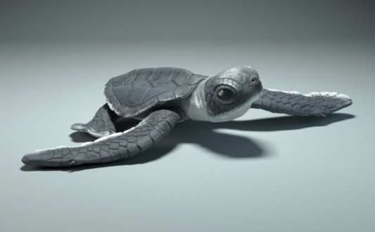 Sea turtle from Animal den miniatures