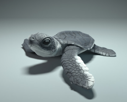 Sea turtle from Animal den miniatures