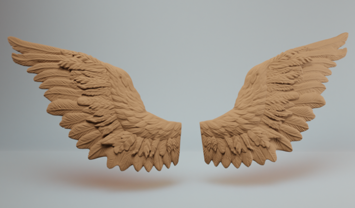 Pegasus wings for model horses from Vulcan forge miniatures