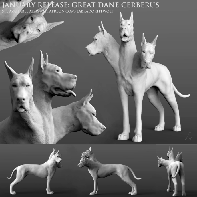 Cerberus by LabradoriteWolf