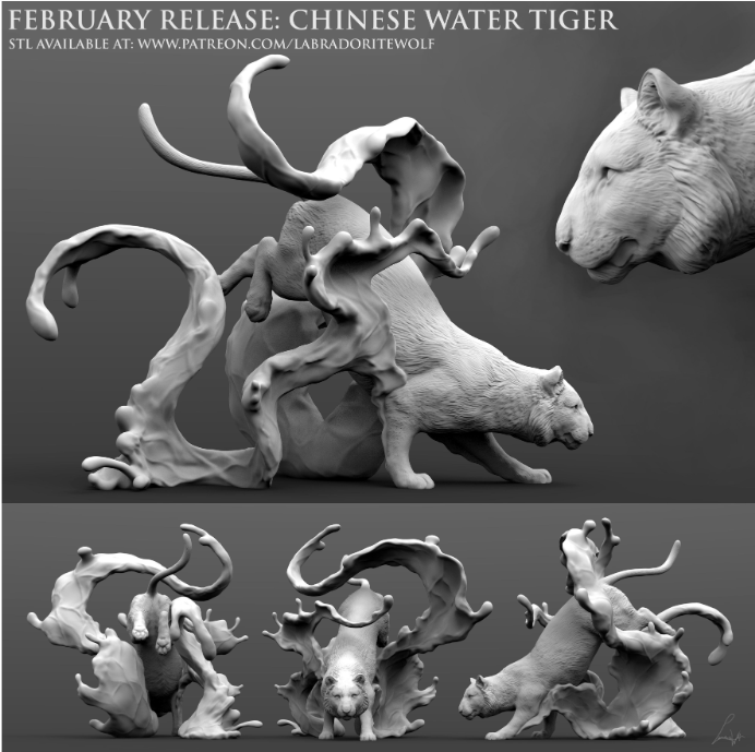 Wassertiger von LabradoriteWolf / in mehreren Farben erhältlich