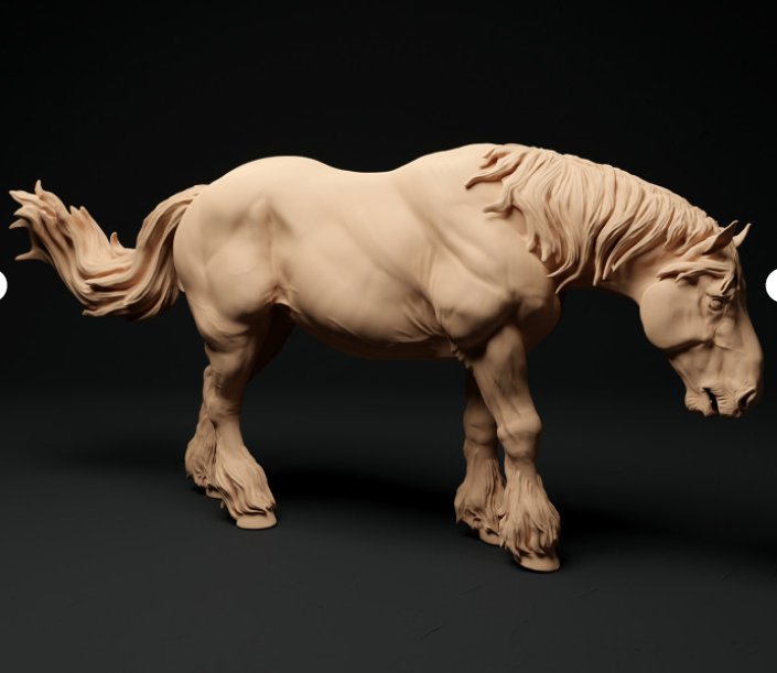 Hercules (Suffolk Punch) by Animal den miniatures