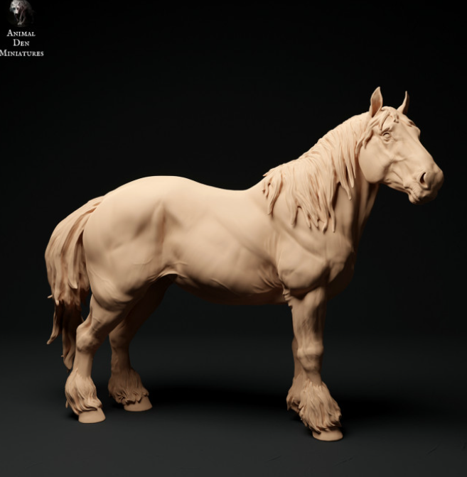 « Pluton (Suffolk Punch) » par animal den miniatures