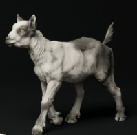Baby goat No. 1 from Animal den miniatures
