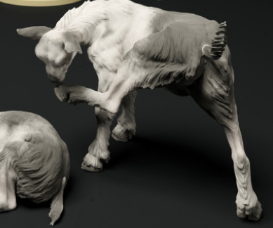 Baby goat no. 3 from Animal den miniatures