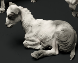 Baby goat no. 4 from Animal den miniatures