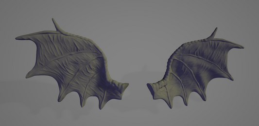 Dragon wings for model horses from Vulcan forge miniatures