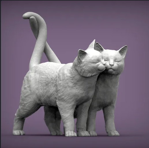 Cuddling Cats by Akuzmenko