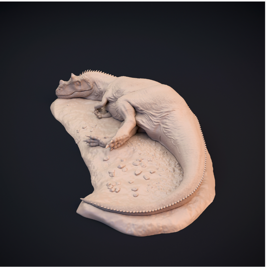 Cératosaure endormi par Dion et Dog