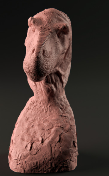 Buste de Tyrannosaure par Dion et Dog