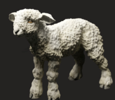 Devon and Cornwell Longwool Lamb No.1 from Animal den miniatures