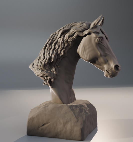 Friesian Head - Bust by Bexbee Studios
