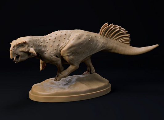 Psittacosaurus running from Dion and Dog