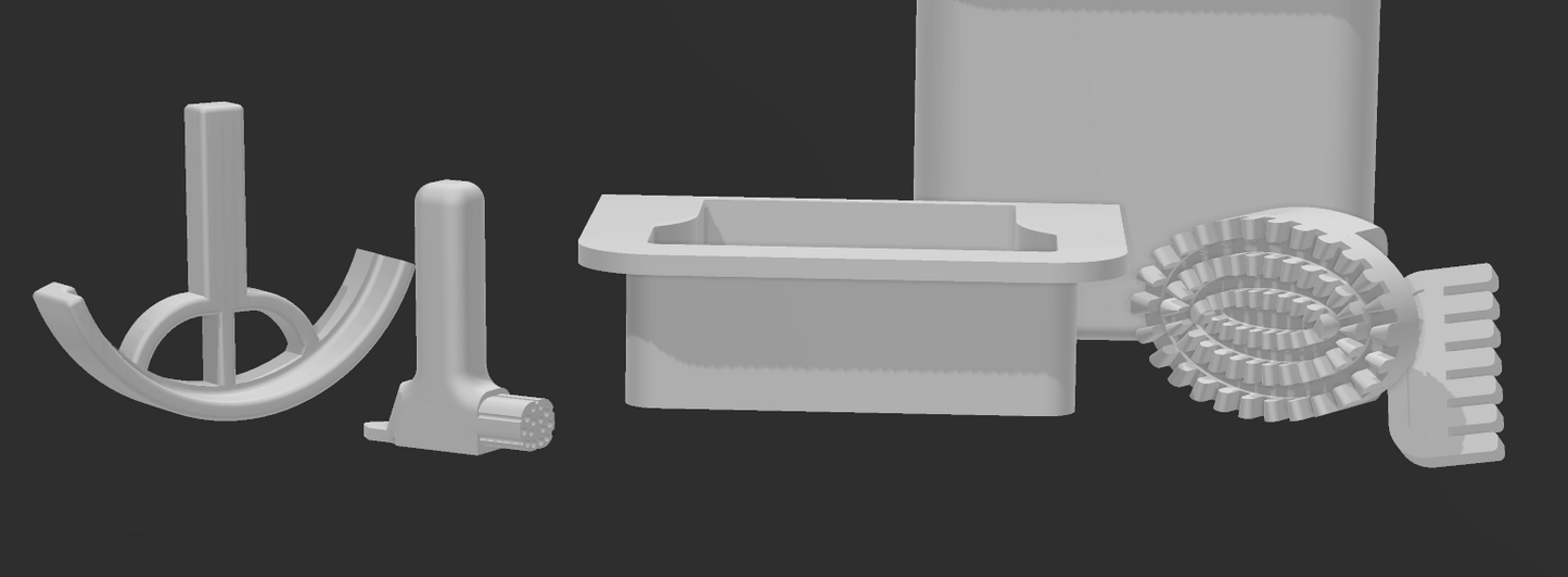 Boîte de nettoyage avec brosses de REBZFX