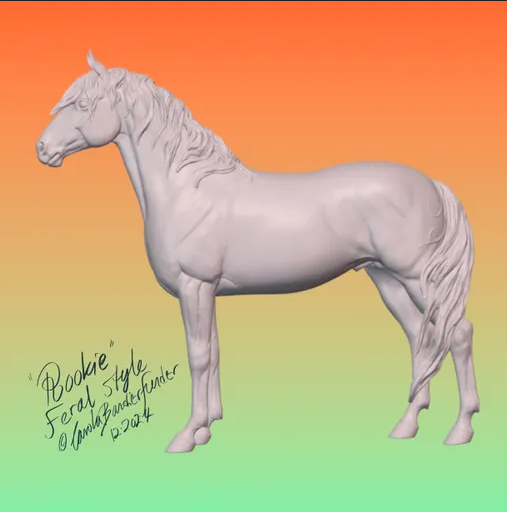 Rookie by Carola Funder / The flowing mane version