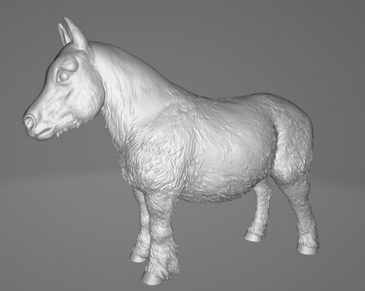 Shetland Pony Merry / Raw body for hairing by Bexbee Studios
