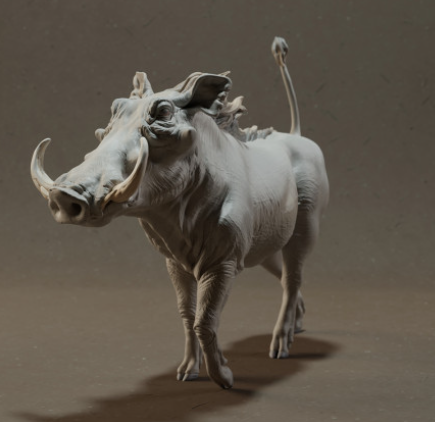 Warzenschwein von Animal den miniatures