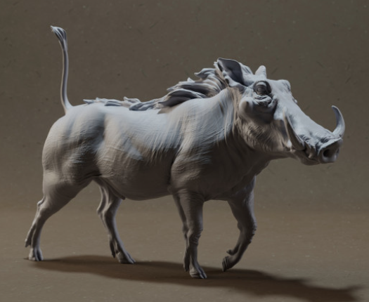 Warthog from Animal den miniatures