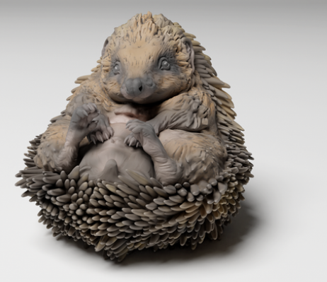 European hedgehog from Animal den miniatures