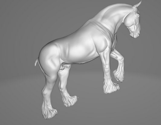 Draft Horse stallion "Mortimar" by Mirek_Art as a raw body for custing / 3D Exclusively available only from us