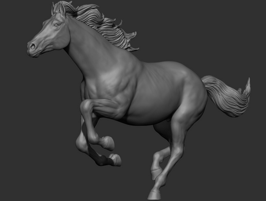 Running stallion Speedy by DaniArtist as 3D print