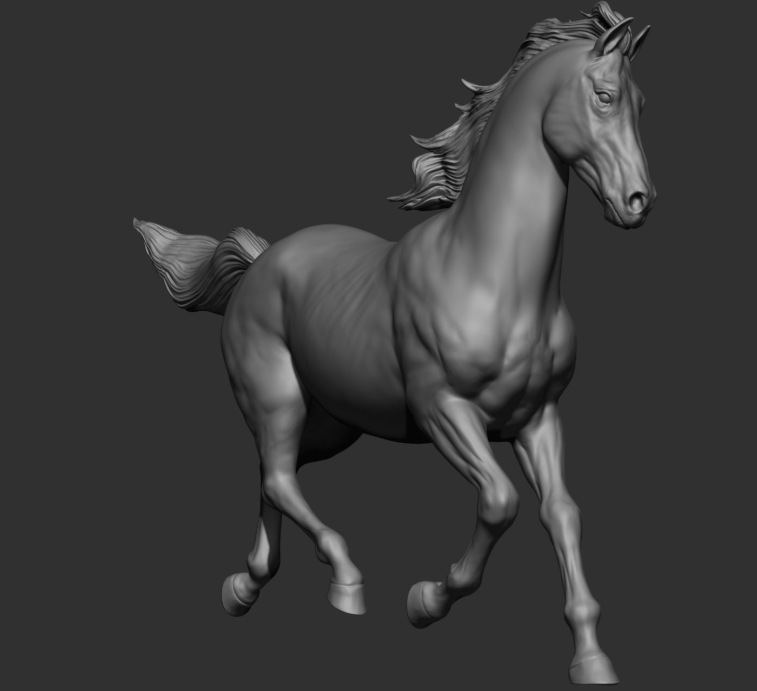 Trabender Hengst "Mylo" von DaniArtist als 3D Druck