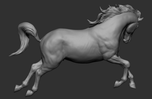 Hüpfender Hengst "Rodeo" von DaniArtist als 3D Druck