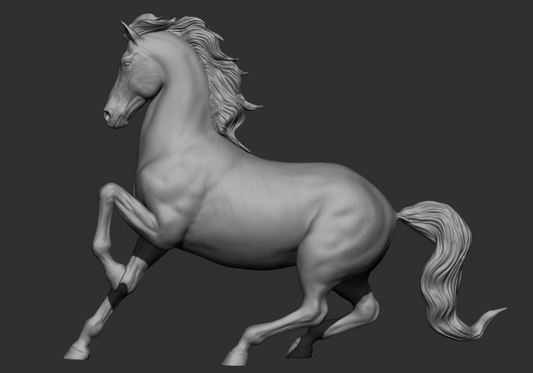 Hengst "Clyde" in bremsender Position von DaniArtist als 3D Druck