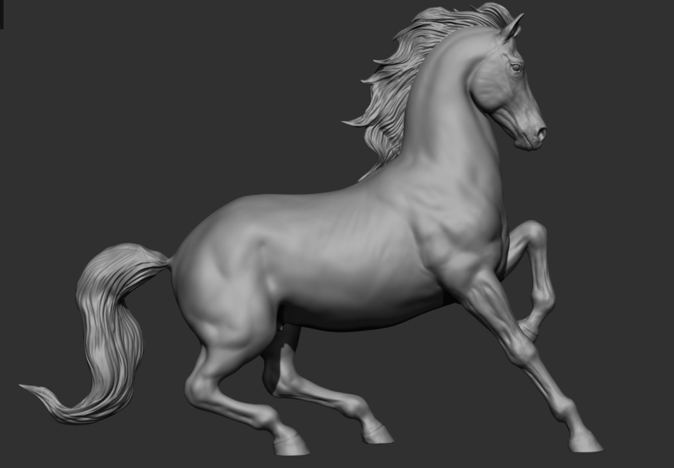 Hengst "Clyde" in bremsender Position von DaniArtist als 3D Druck