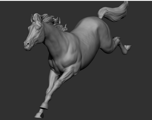 Jumping mare "Mira" from DaniArtist as 3D print
