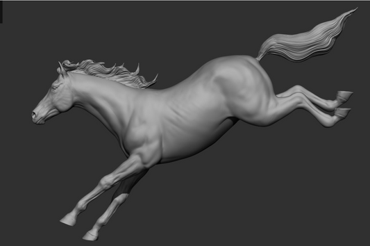 Jumping mare "Mira" from DaniArtist as 3D print
