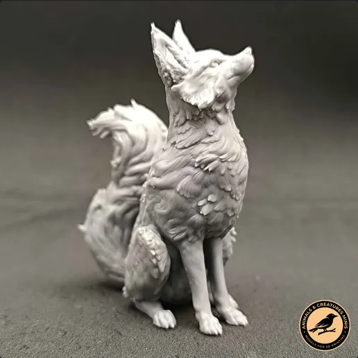 Sitting Fox by Animals and creatures minis